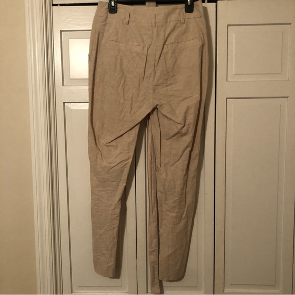 Linen Ankle Dress Pants - Picture 3 of 5